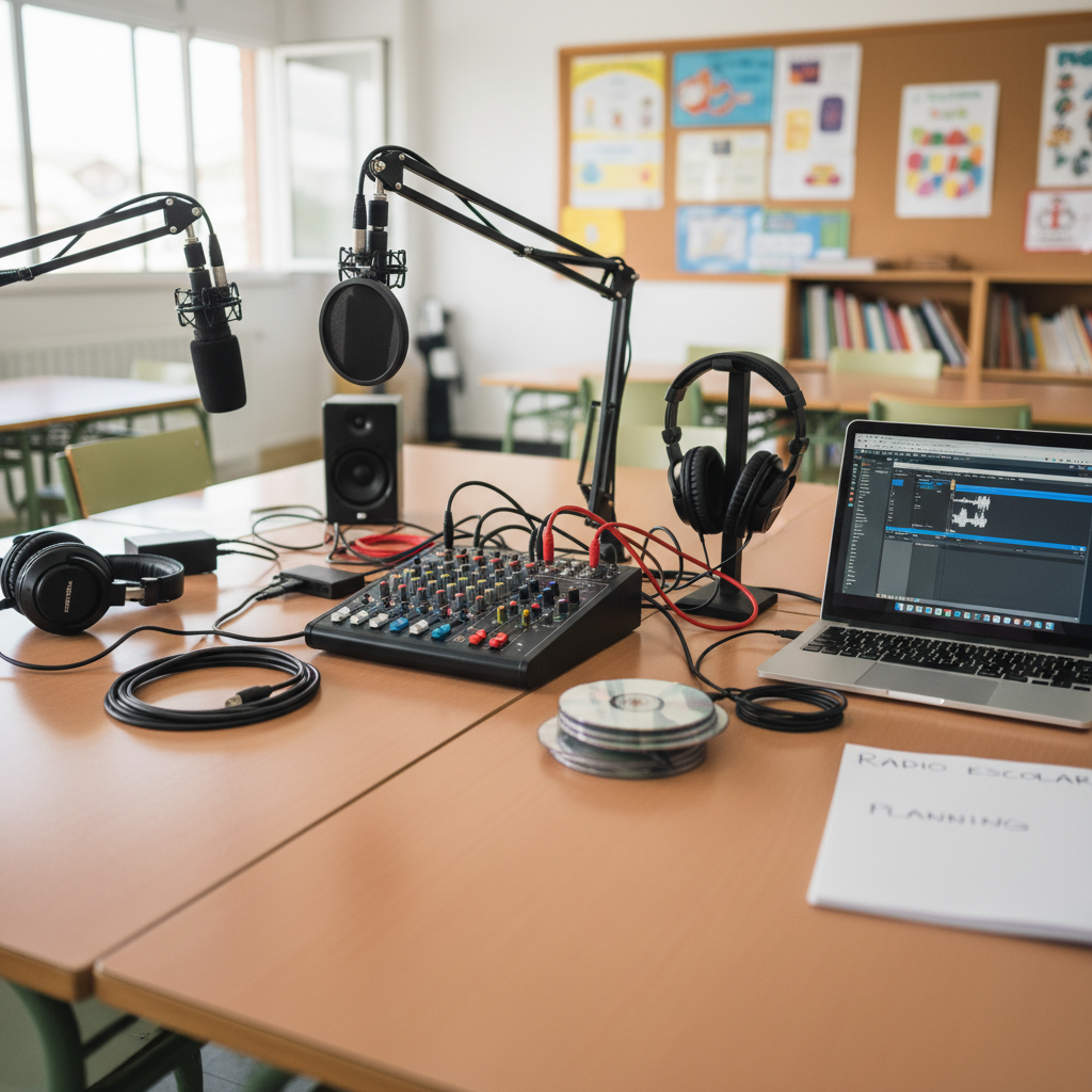 Guía de materiales para montar tu radio escolar